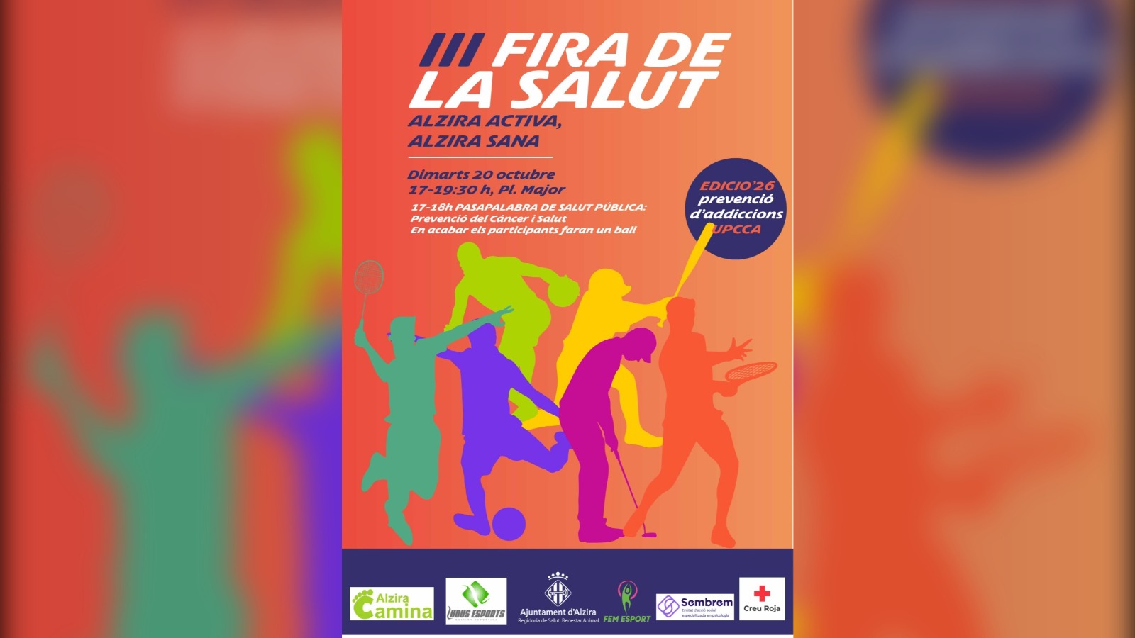 Alzira acull hui la III Fira de la Salut amb la presència de la Plataforma per la Salut Pública de la Ribera, la UPCCA i altres entitats sanitàries