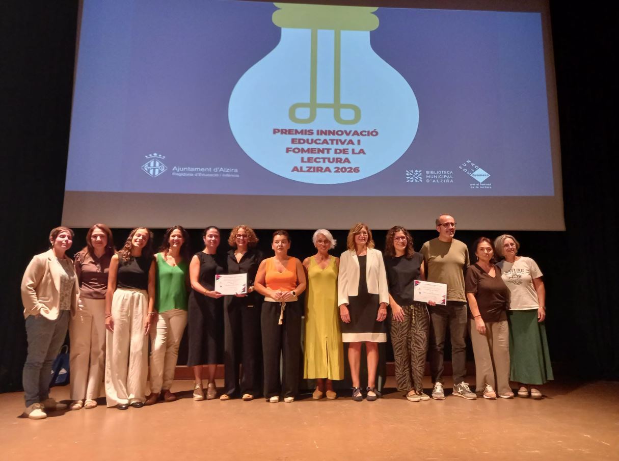 L’Ajuntament d’Alzira lliura els Premis d’Innovació Educativa i de Foment de la Lectura per a reconéixer projectes de centres educatius