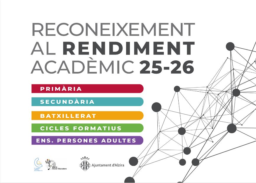Alzira reconeix esta vesprada al Gran Teatre l’excel•lència acadèmica de 167 alumnes del curs 2025-2026
