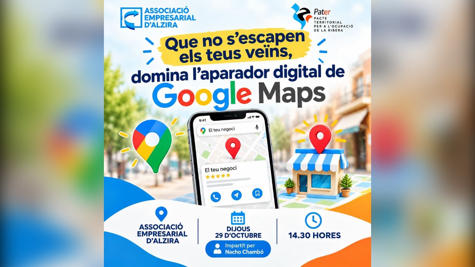 Una jornada formativa a Alzira donarà les claus per a millorar la visibilitat dels negocis en Google Maps