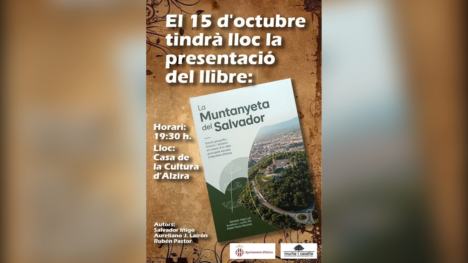 L’Associació Mediambiental Murta i Casella presentarà el dijous un llibre sobre la Muntanyeta del Salvador dins de les activitats de la Setena Setmana del Medi Ambient