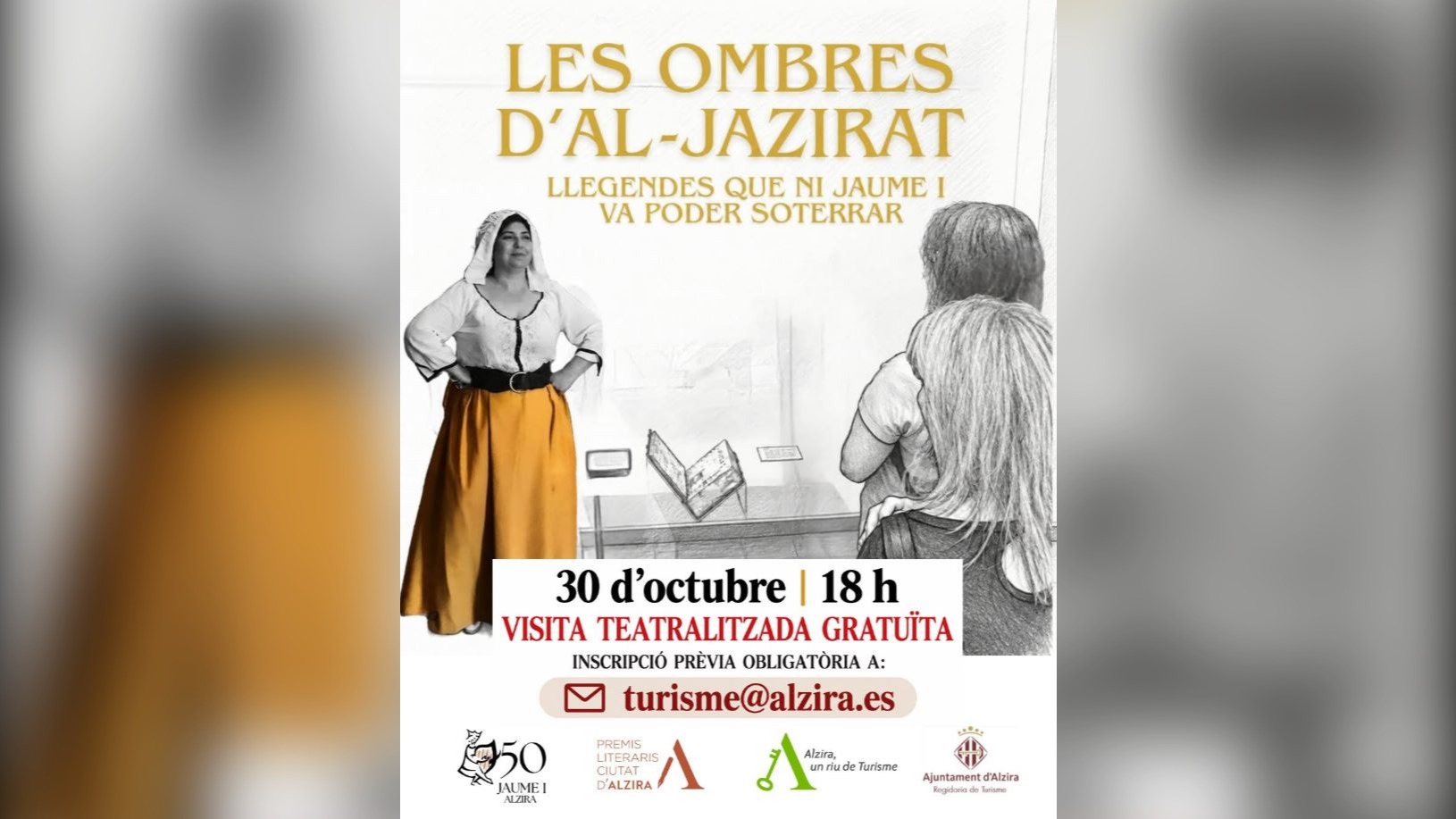 Els carrers d’Alzira reviuran les llegendes de l’època de Jaume I en una nova visita teatralitzada: Les ombres d’Al-Jazirat