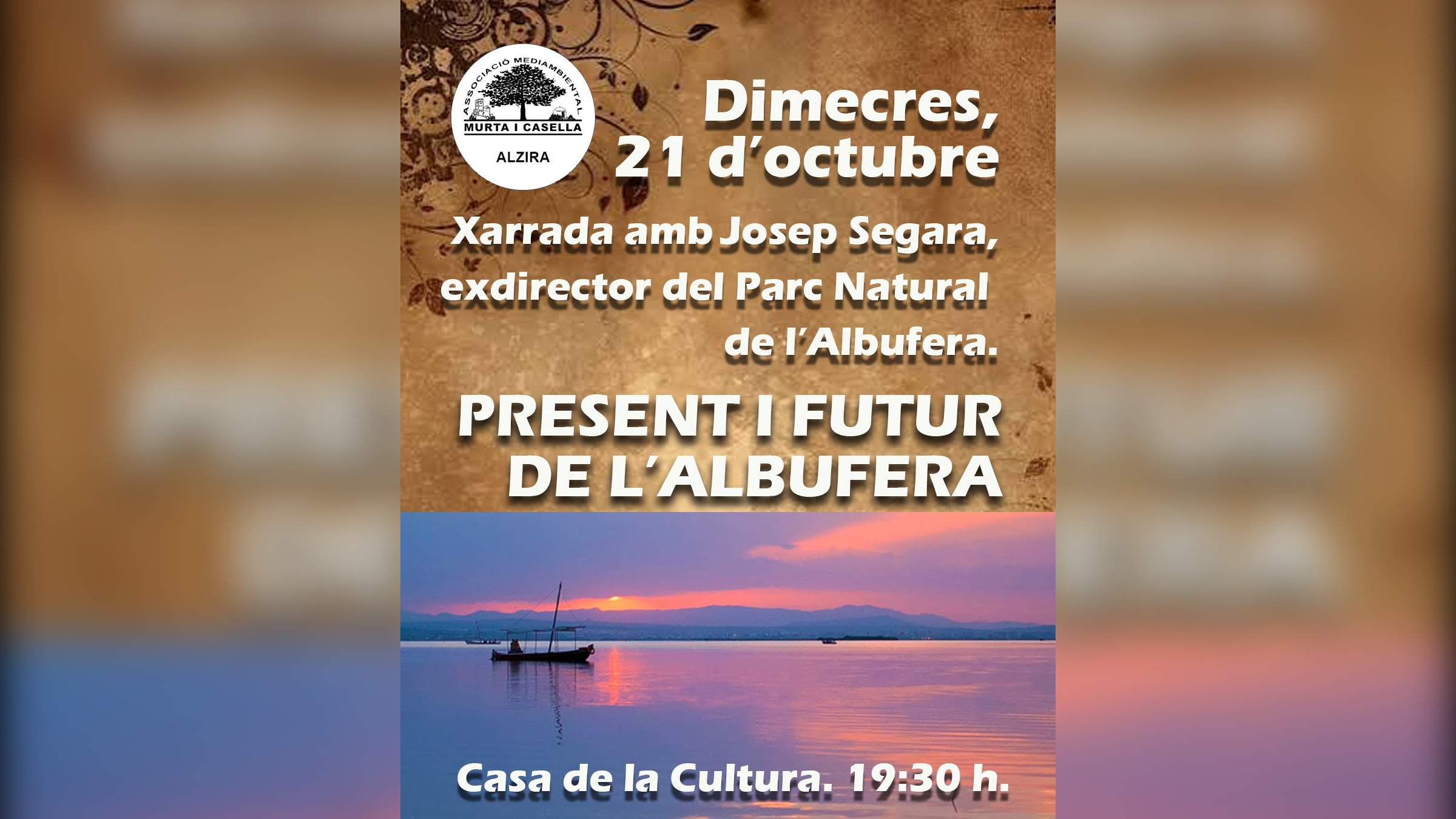 L’ex-director del Parc Natural de l’Albufera exposarà l’impacte del canvi climàtic a este paratge esta vesprada amb motiu de la Setmana del Medi Ambient